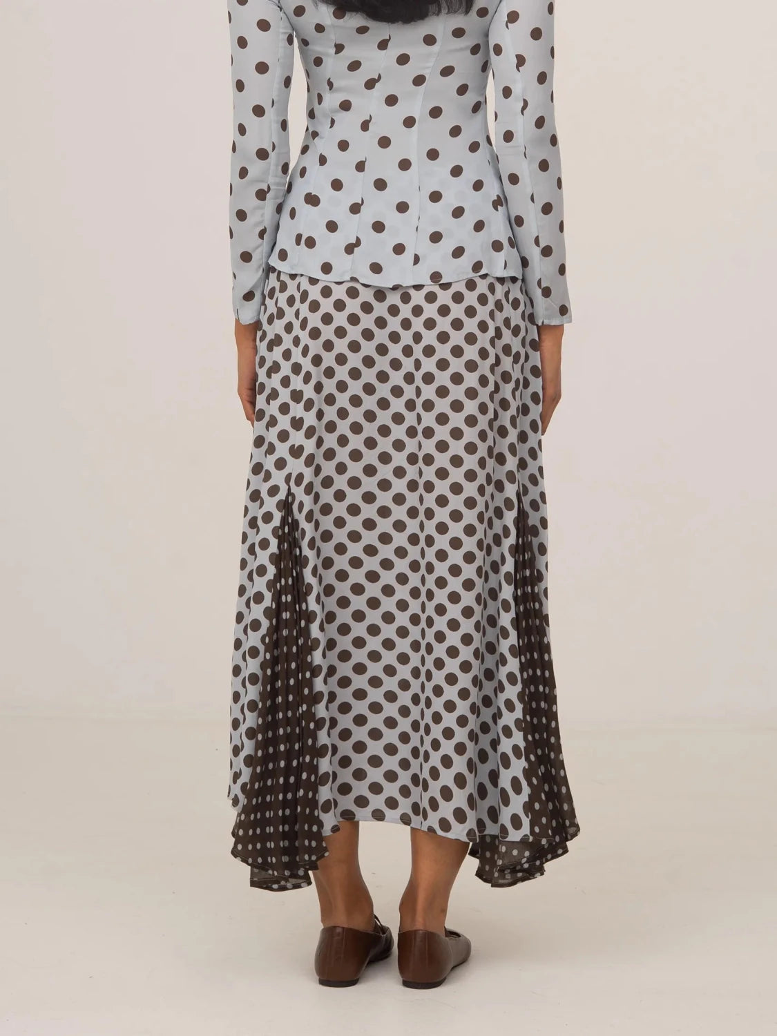 New Blue Polka Dot Skirt