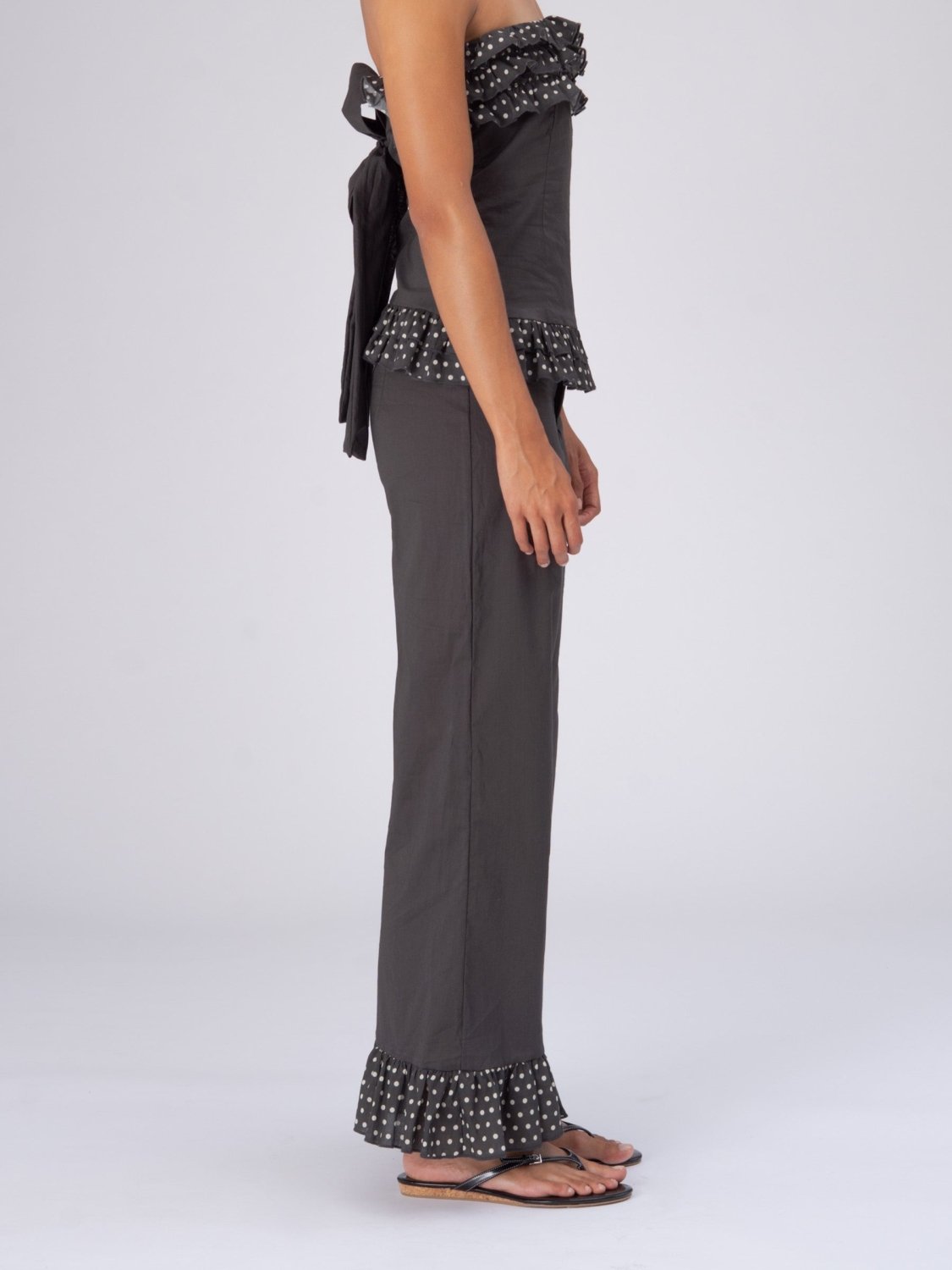 Night Noctis Brown Polka Dot Pants