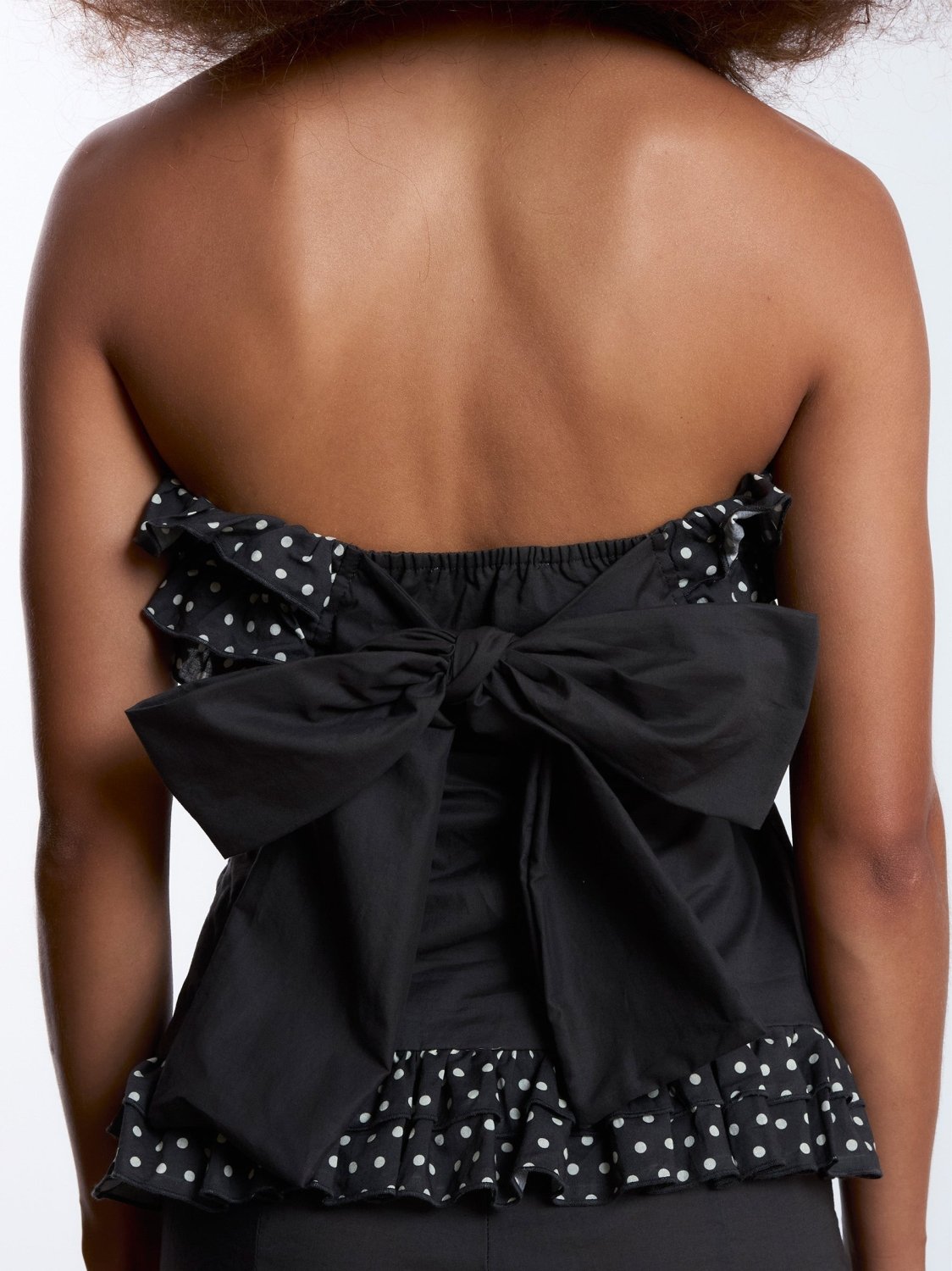 Night Noctis Brown Polka Dot Top