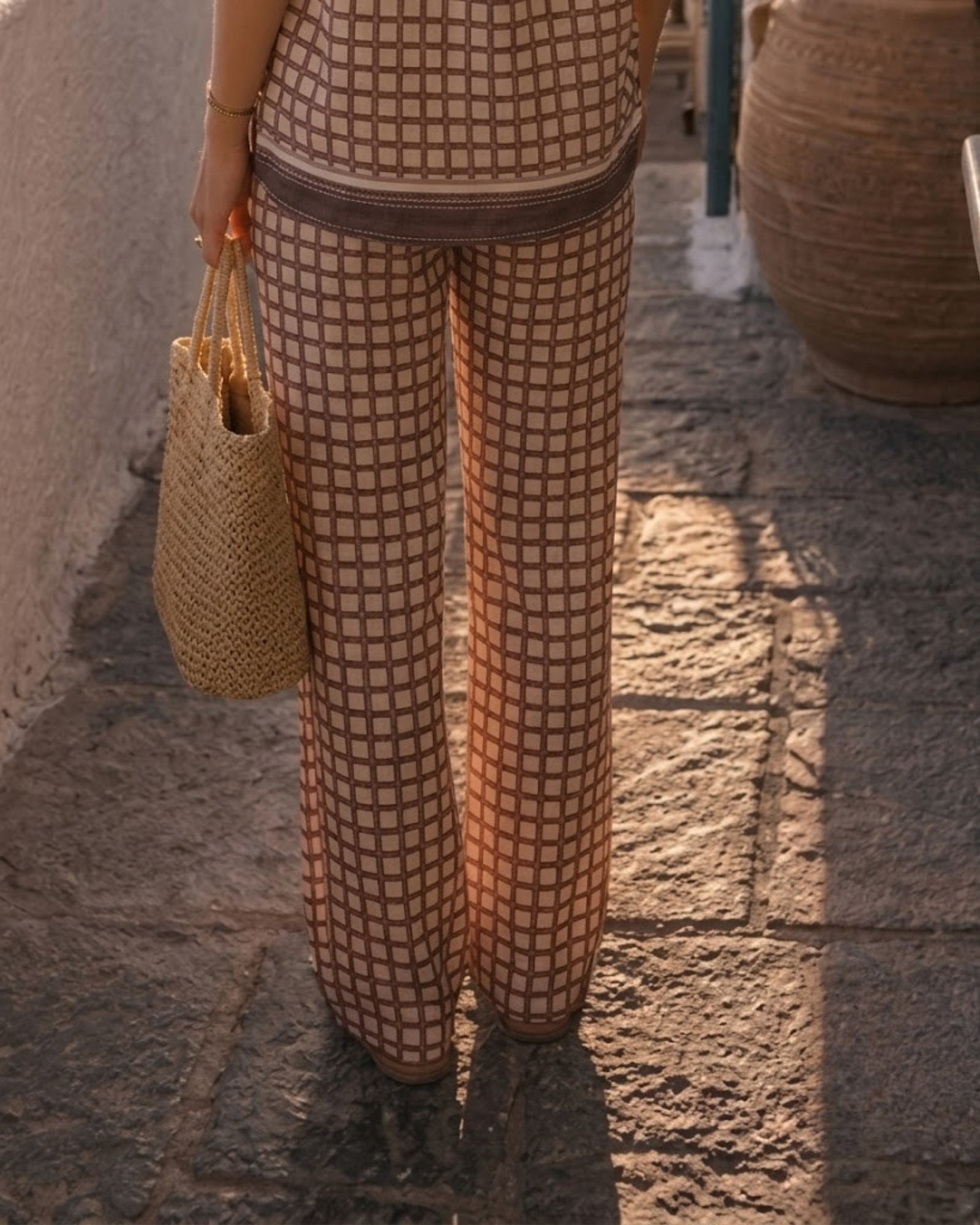 Nyah Pants - Cocoa Check