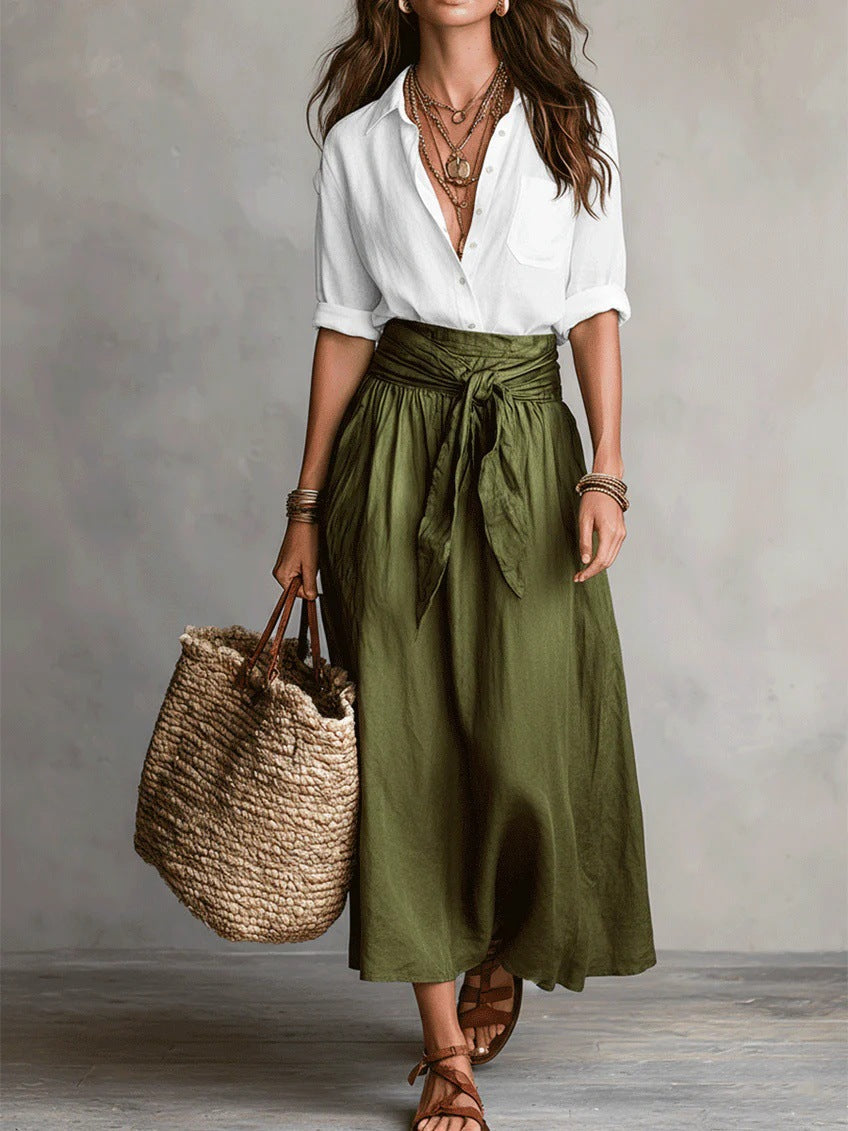 CLEO | Two-Piece Set with Midi Skirt