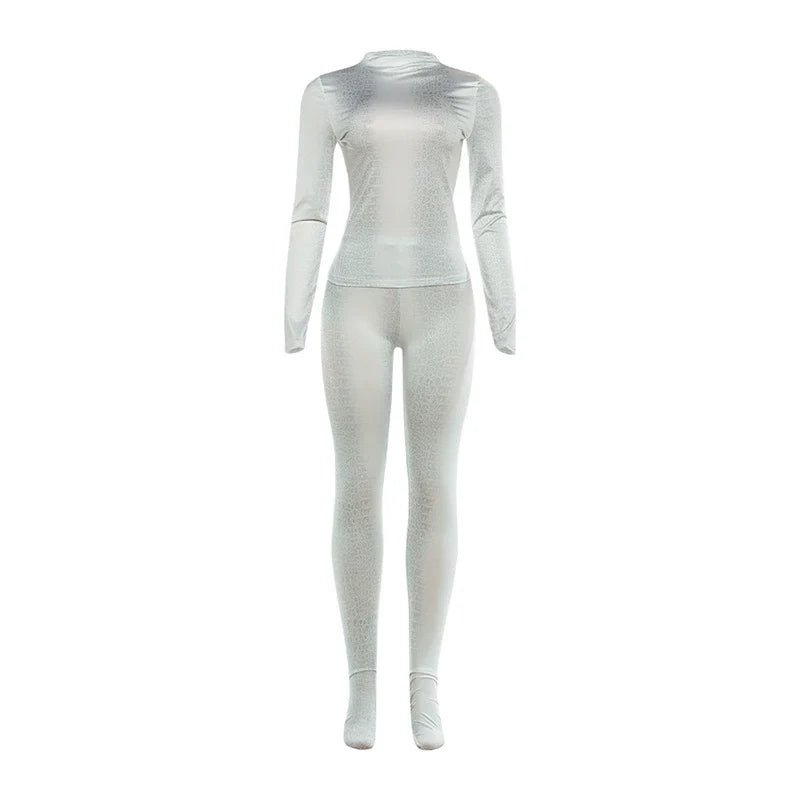 Wild Curve Long Sleeve Bodycon Set