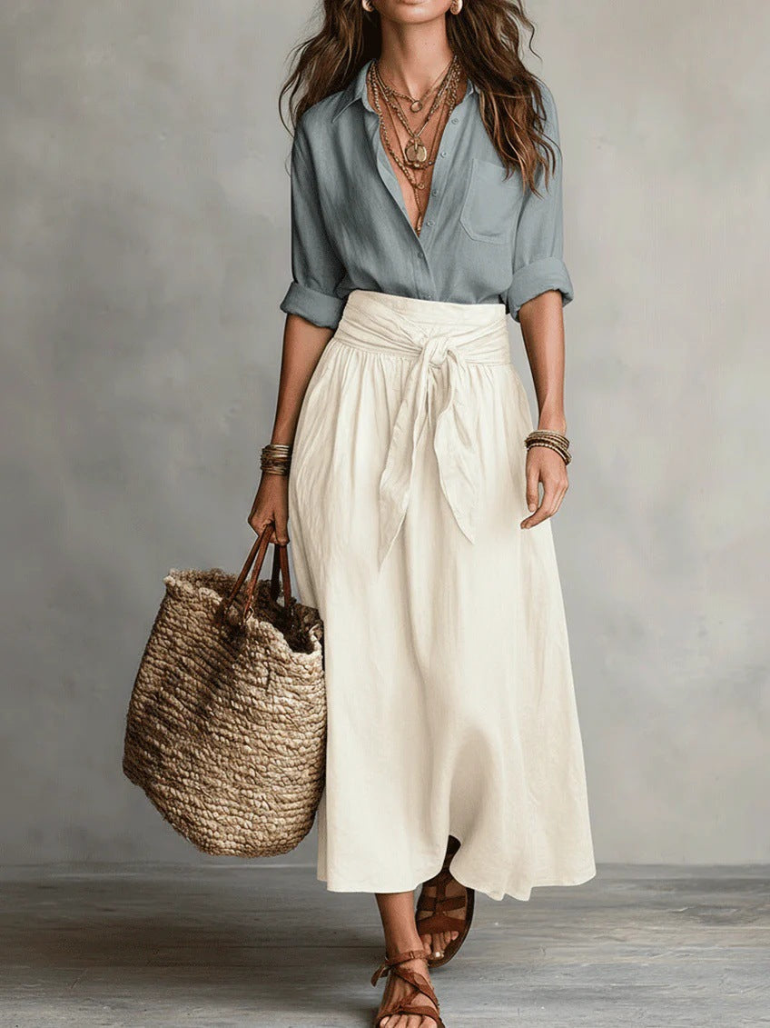CLEO | Two-Piece Set with Midi Skirt