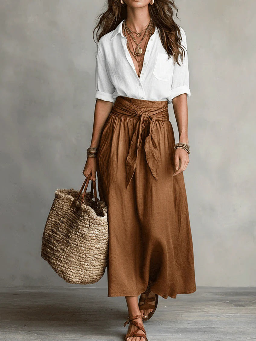 CLEO | Two-Piece Set with Midi Skirt