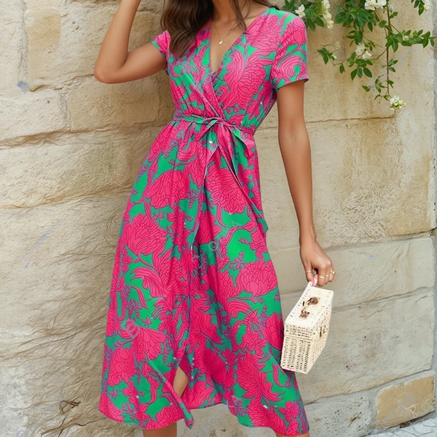 Florence | Light and Elegant Colourful Dress
