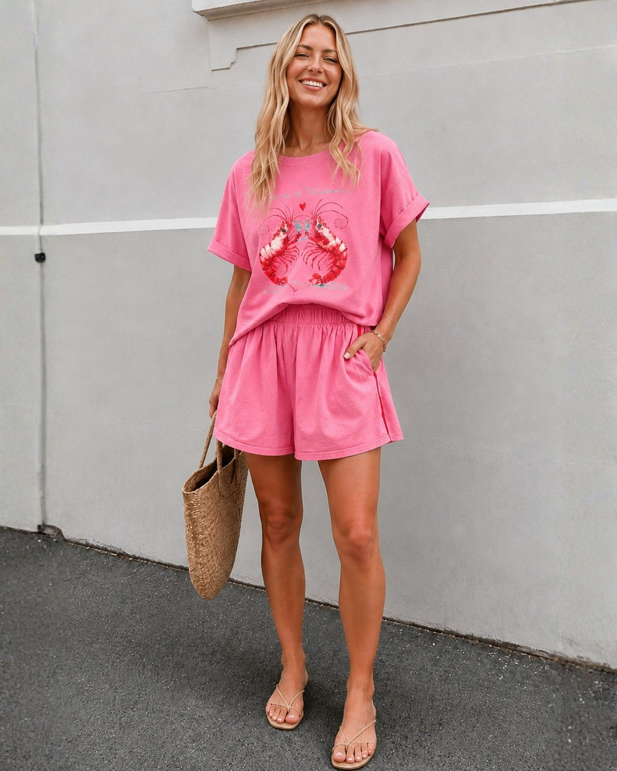 Roswell Pink Stripe Shorts