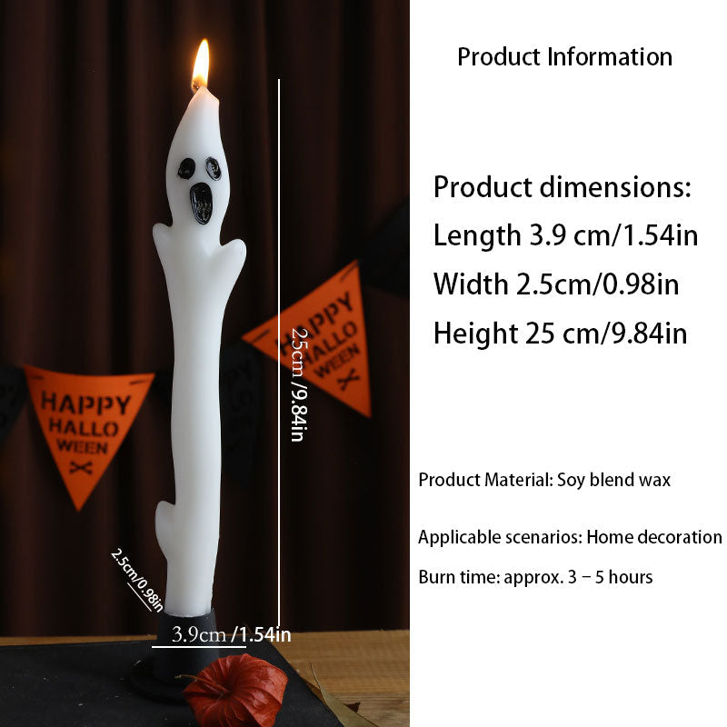 Halloween Creative Ghost Sculpture Long Candle