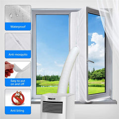 Portable air conditioner window exhaust sealing cloth