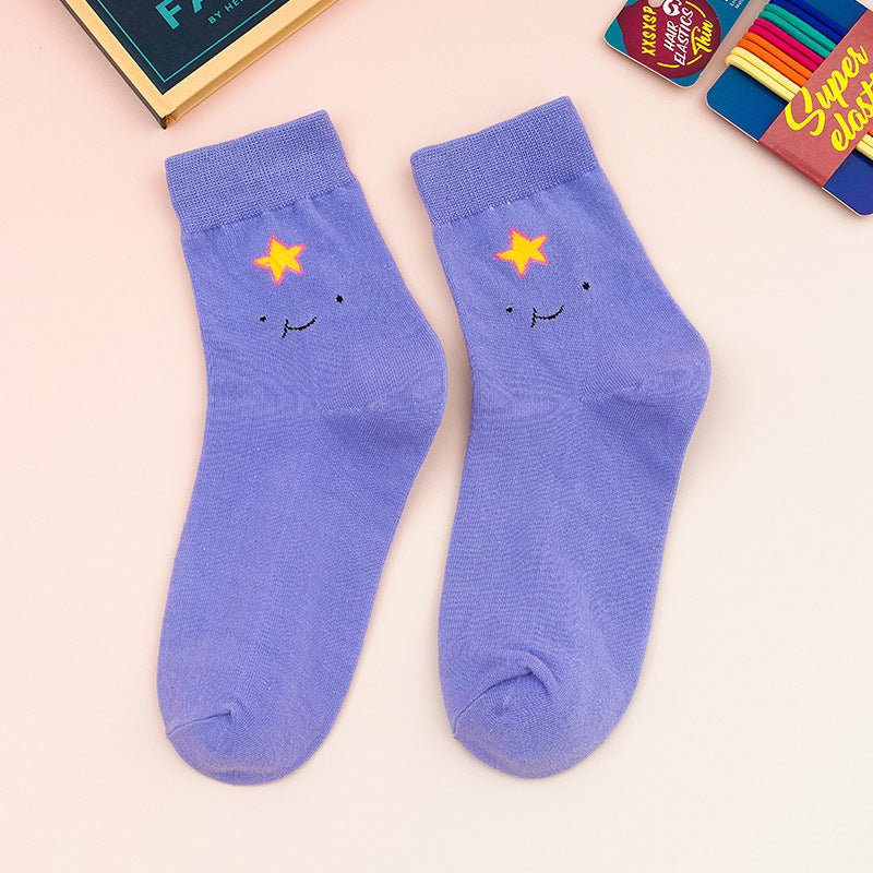 Cartoon Pattern Casual Fun Mid-Calf Socks
