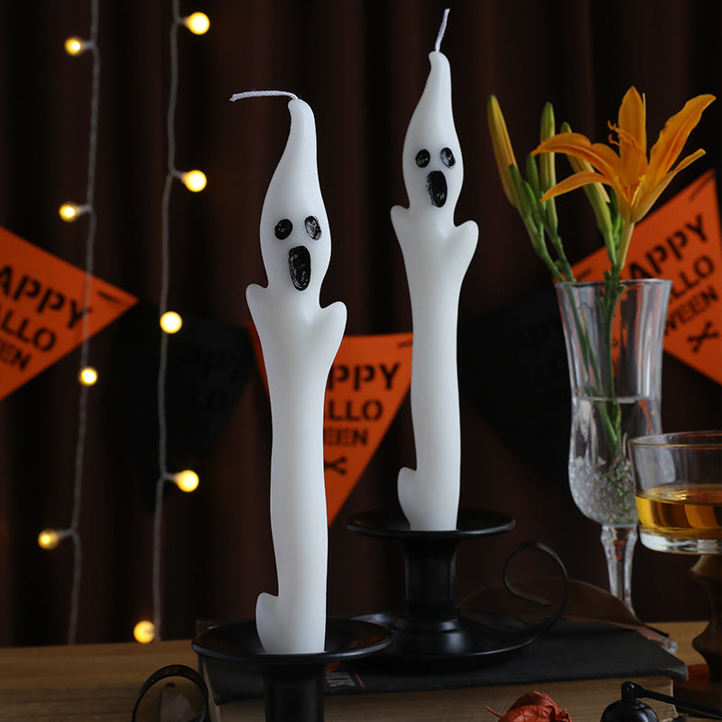 Halloween Creative Ghost Sculpture Long Candle