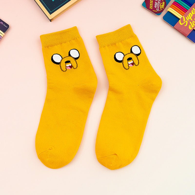 Cartoon Pattern Casual Fun Mid-Calf Socks