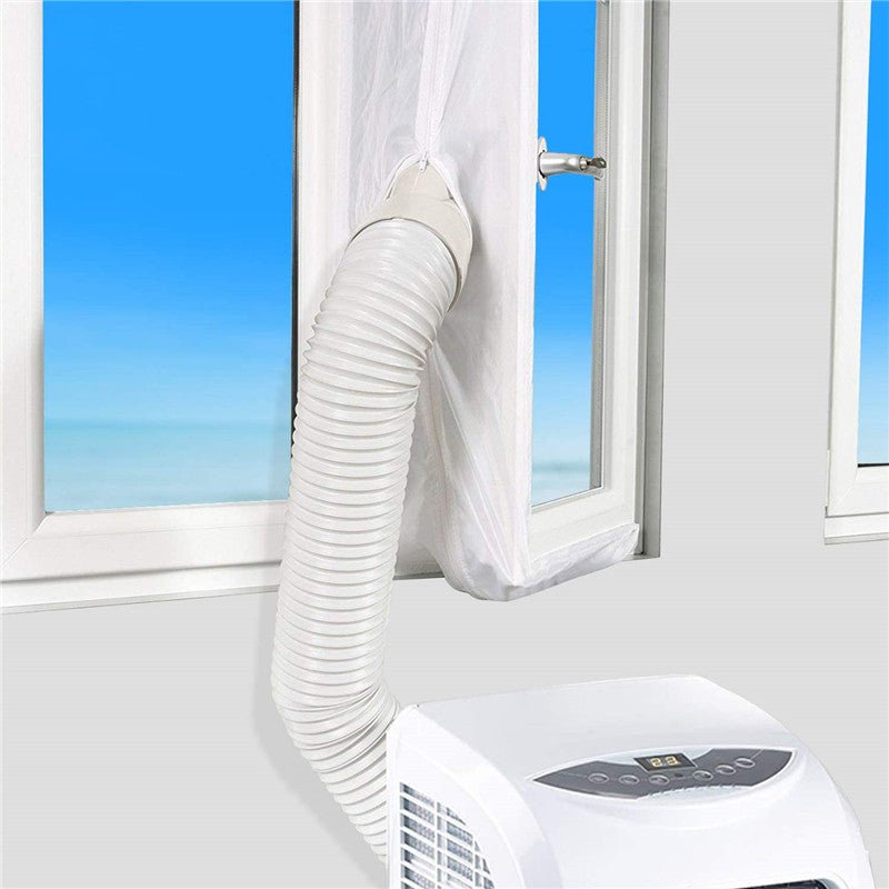 Portable air conditioner window exhaust sealing cloth