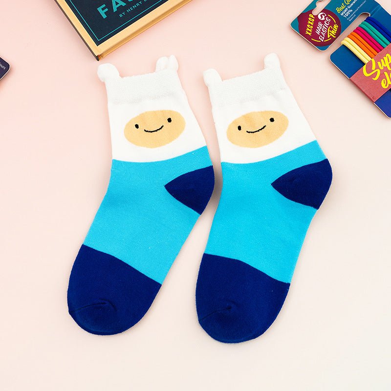 Cartoon Pattern Casual Fun Mid-Calf Socks