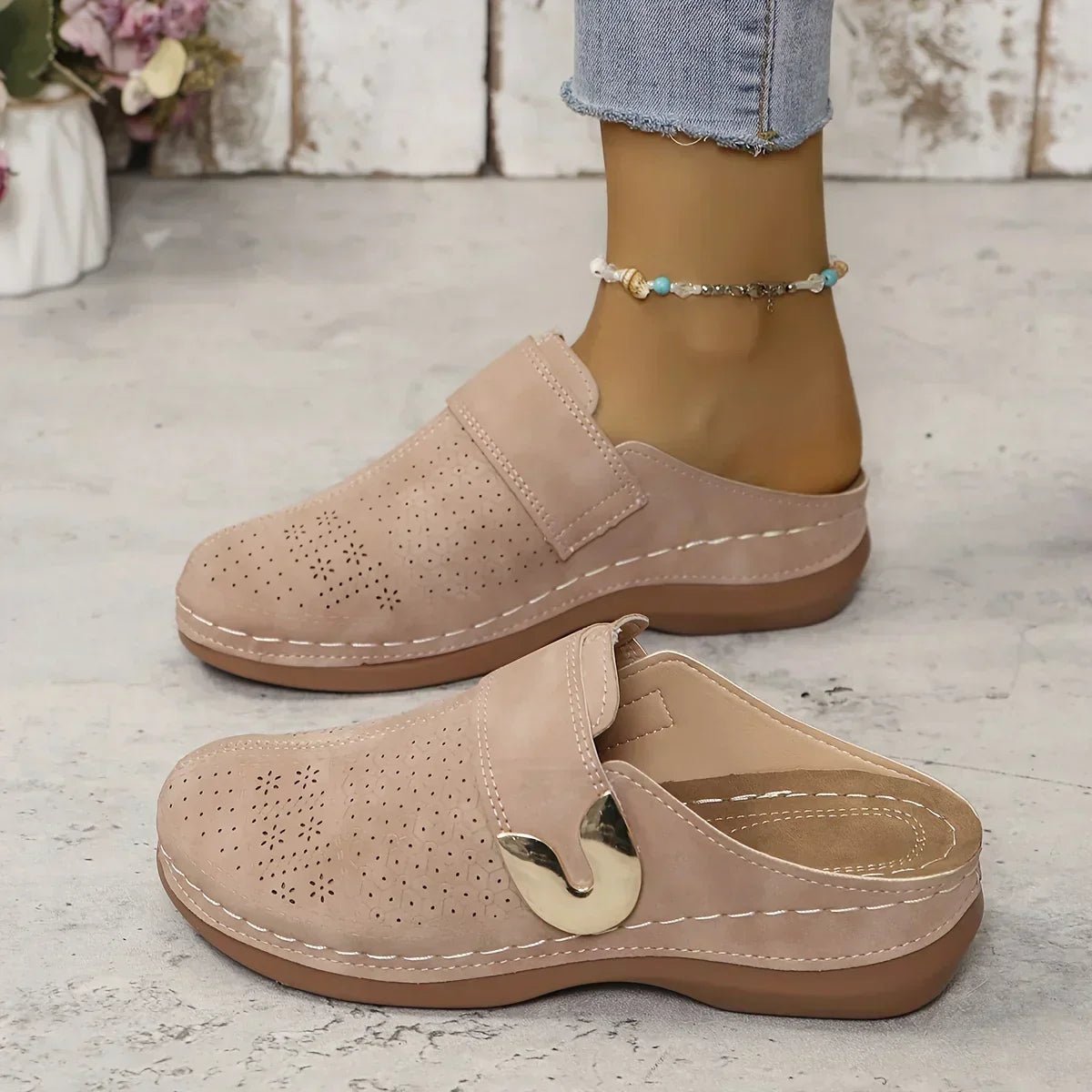 Caprielle™ | Chic Supportive Wedge Sandals