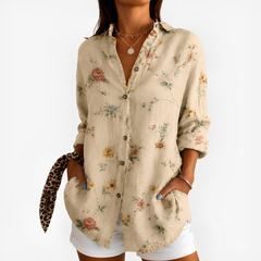 Vintage Meadow Floral Blouse