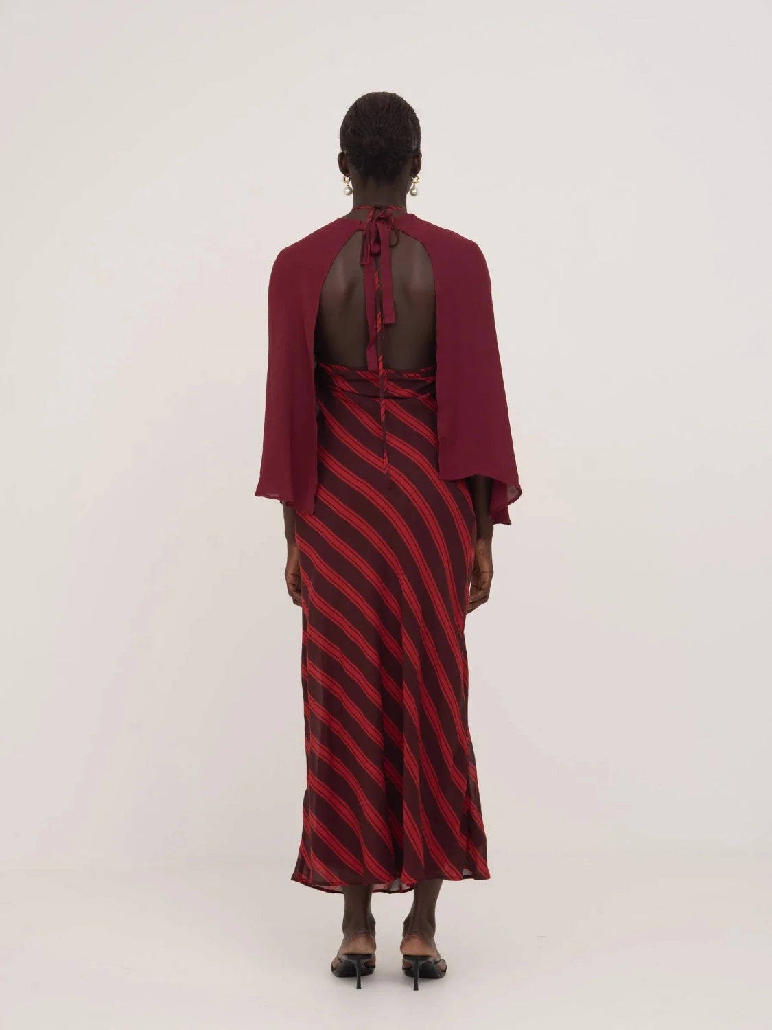 Whispered Burgundy Occasion Cape