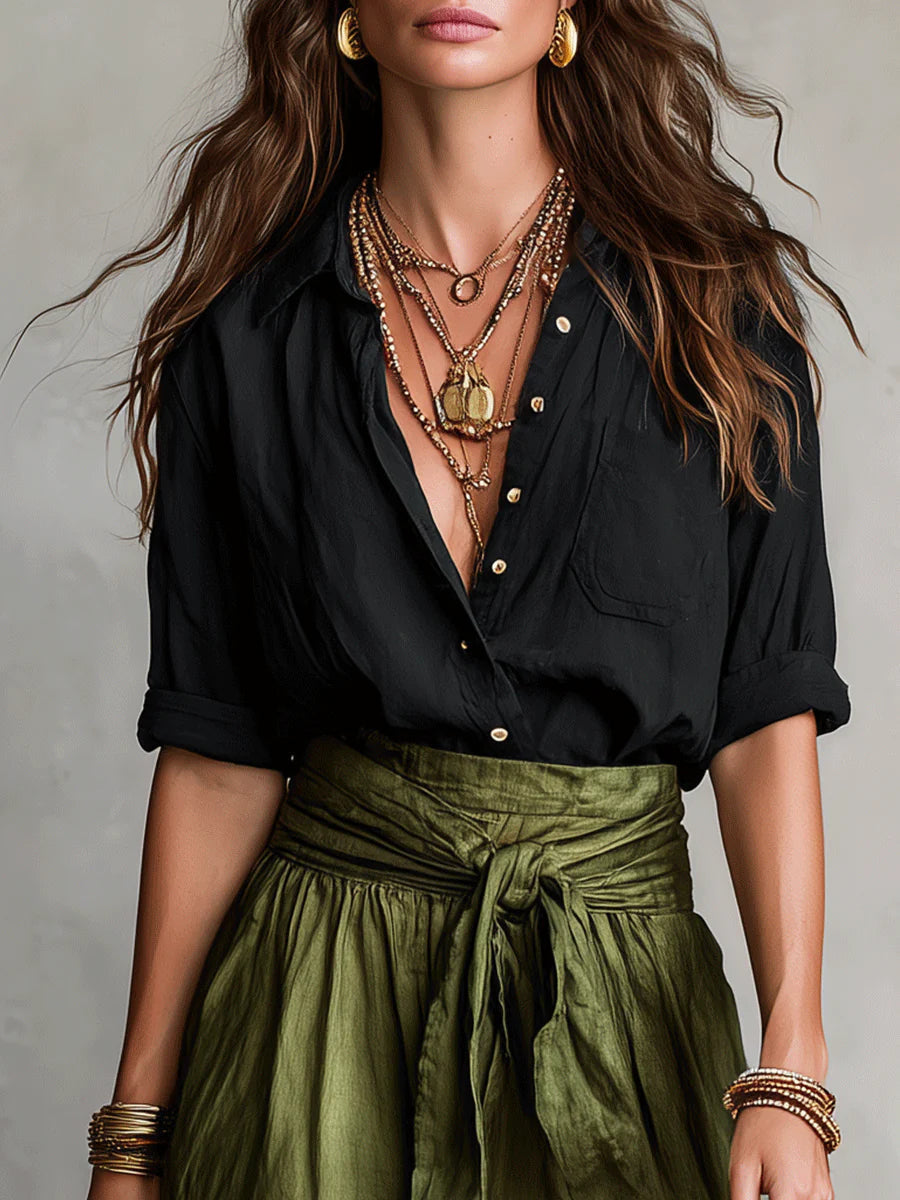 CLEO | Two-Piece Set with Midi Skirt