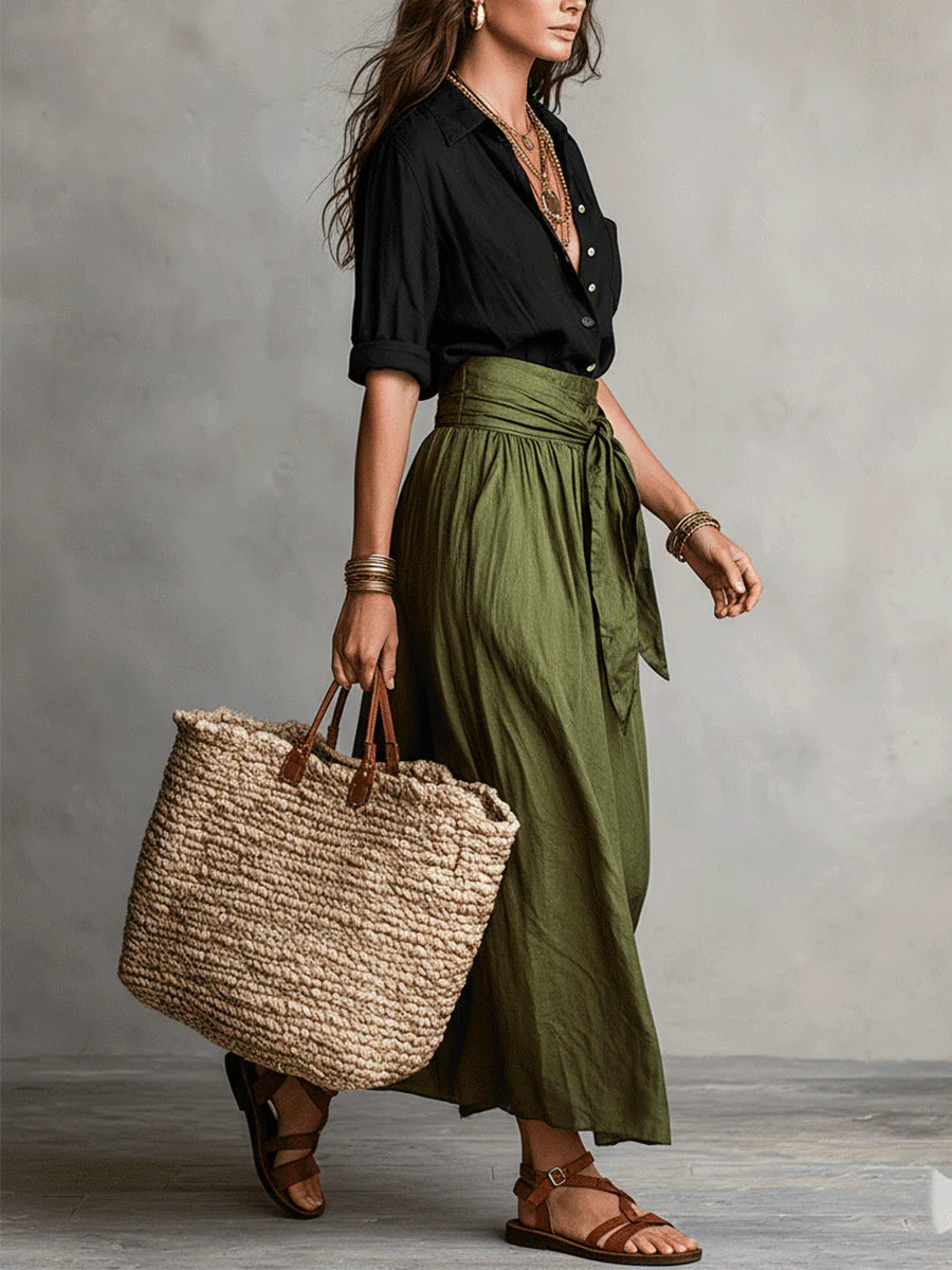 CLEO | Two-Piece Set with Midi Skirt