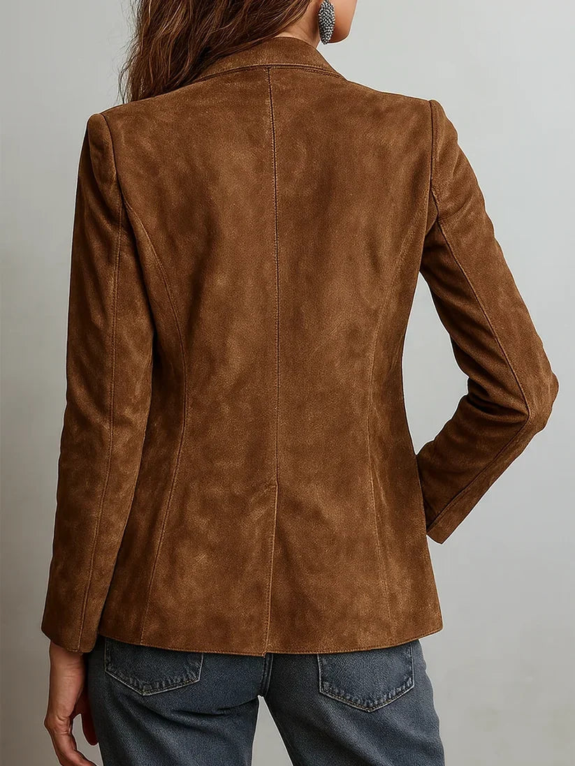 Imogen | Vintage-Inspired Brown Blazer