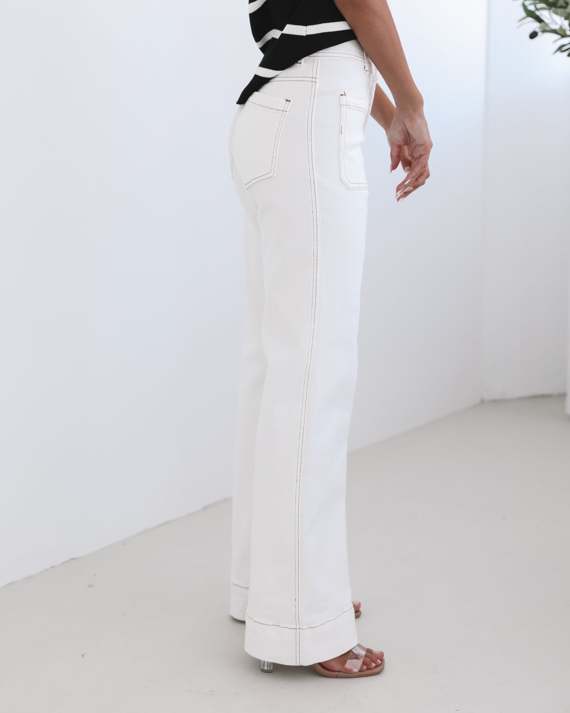 Yzabel Jeans - White Denim