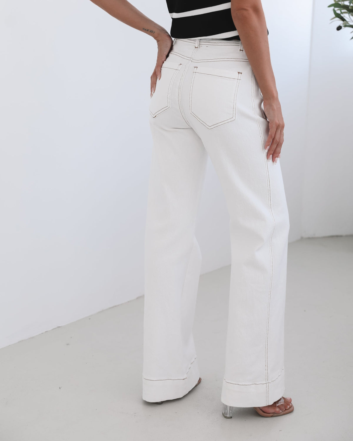 Yzabel Jeans - White Denim