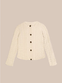 Bare Knit White Cardigan