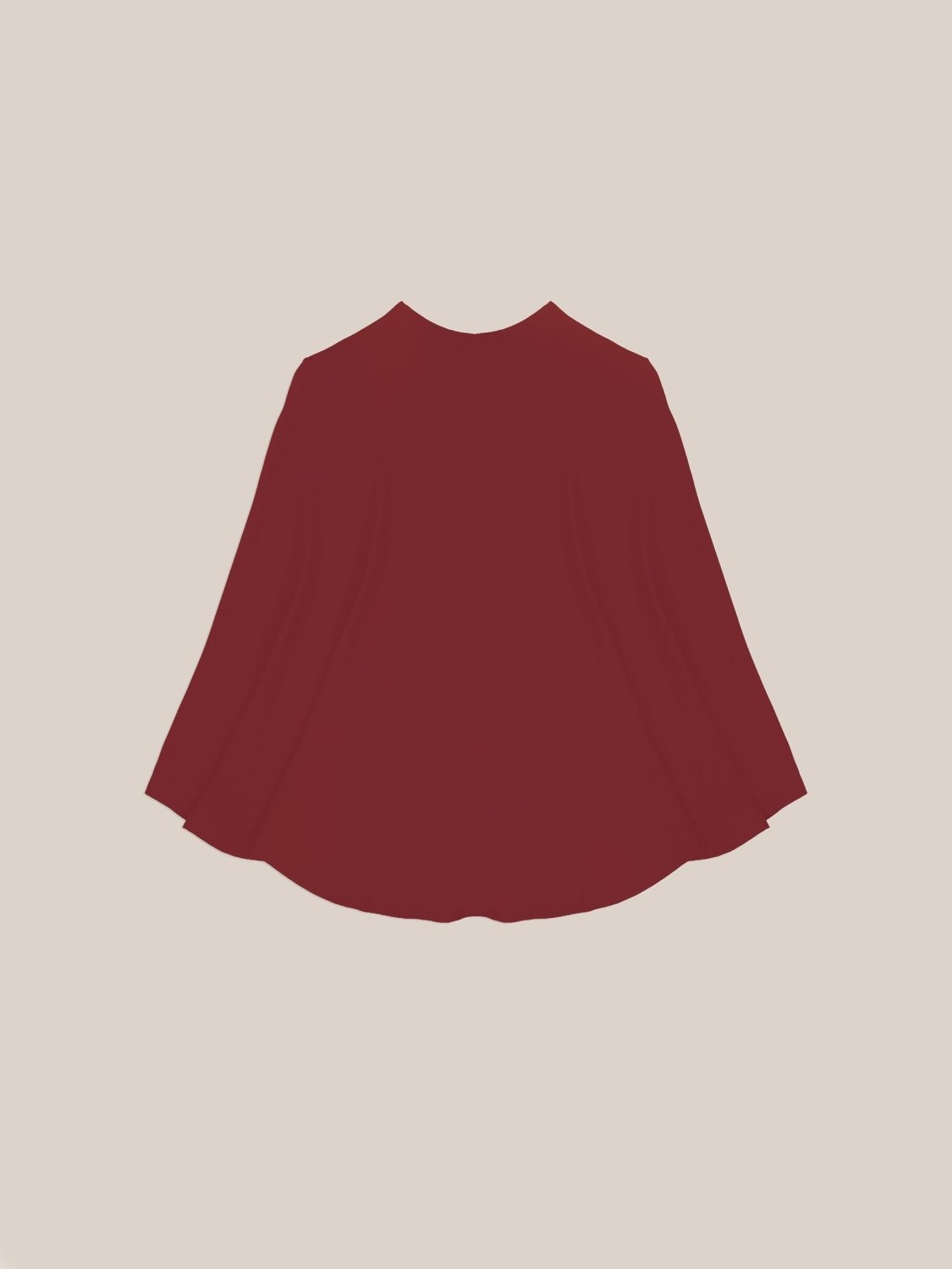 Whispered Burgundy Occasion Cape