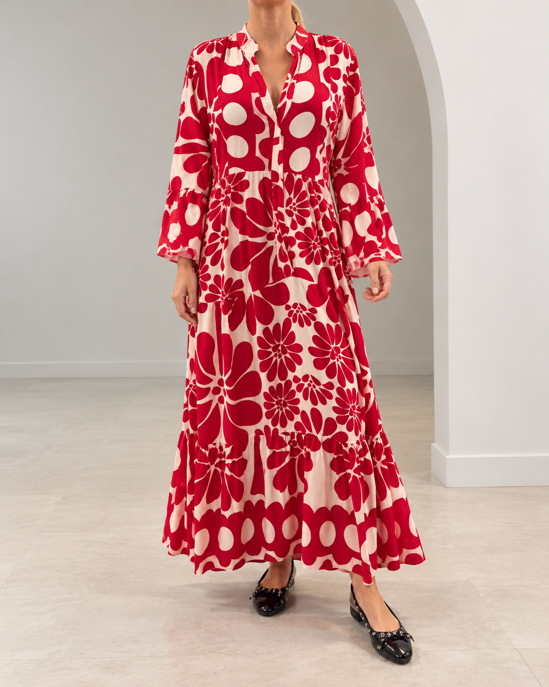 Marielle | Elegant Maxi Dress with Print