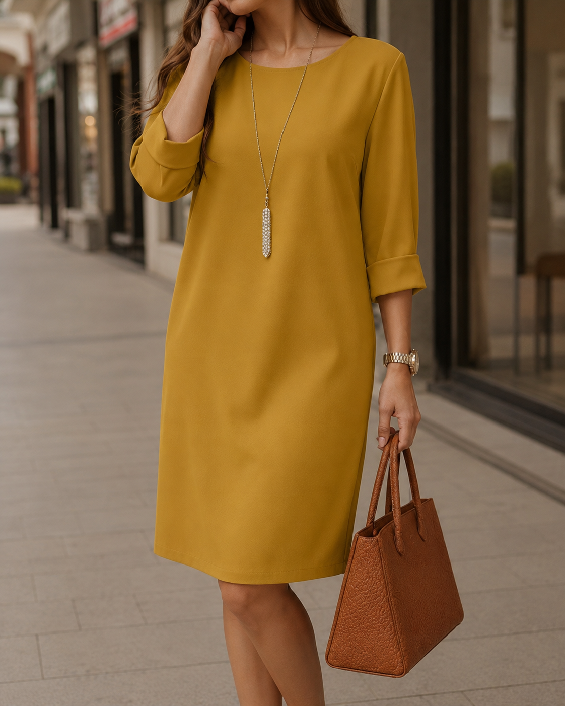Jeanette | Exclusive Relaxed Midi Dress | FINAL SALE