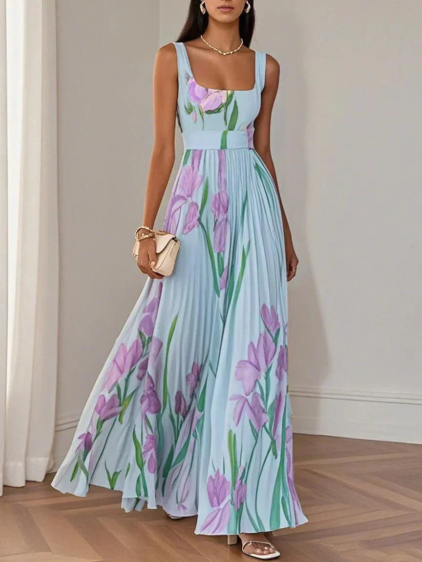 Floral Pleated Maxi Dress | Exclusive Edition | FINAL SALE