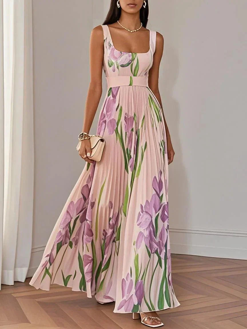 Floral Pleated Maxi Dress | Exclusive Edition | FINAL SALE