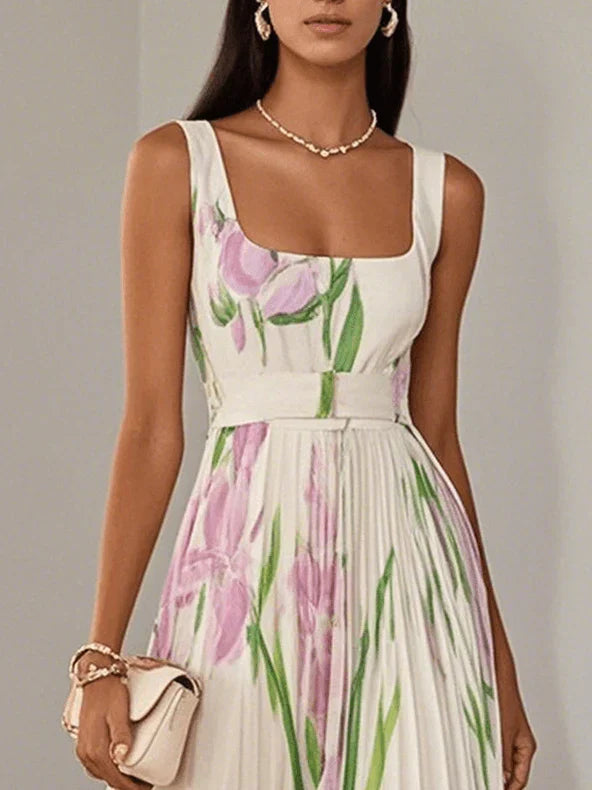 Floral Pleated Maxi Dress | Exclusive Edition | FINAL SALE