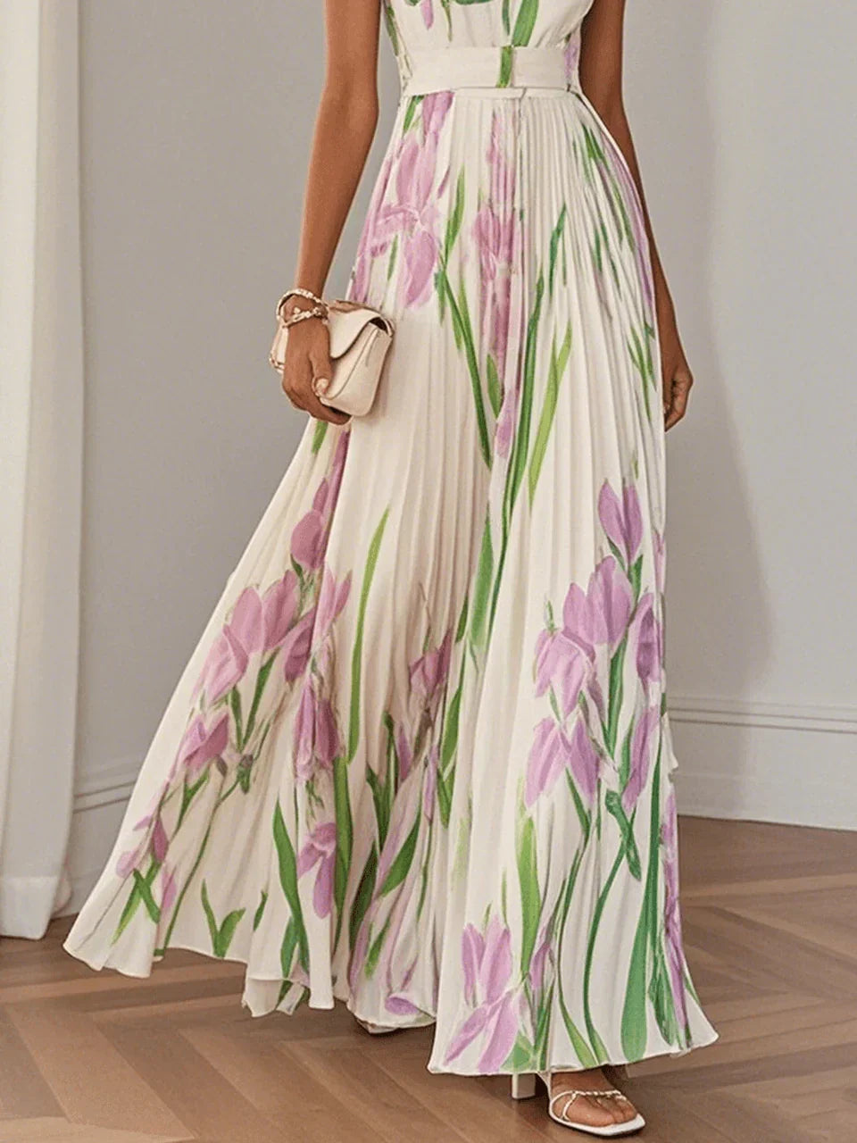 Floral Pleated Maxi Dress | Exclusive Edition | FINAL SALE