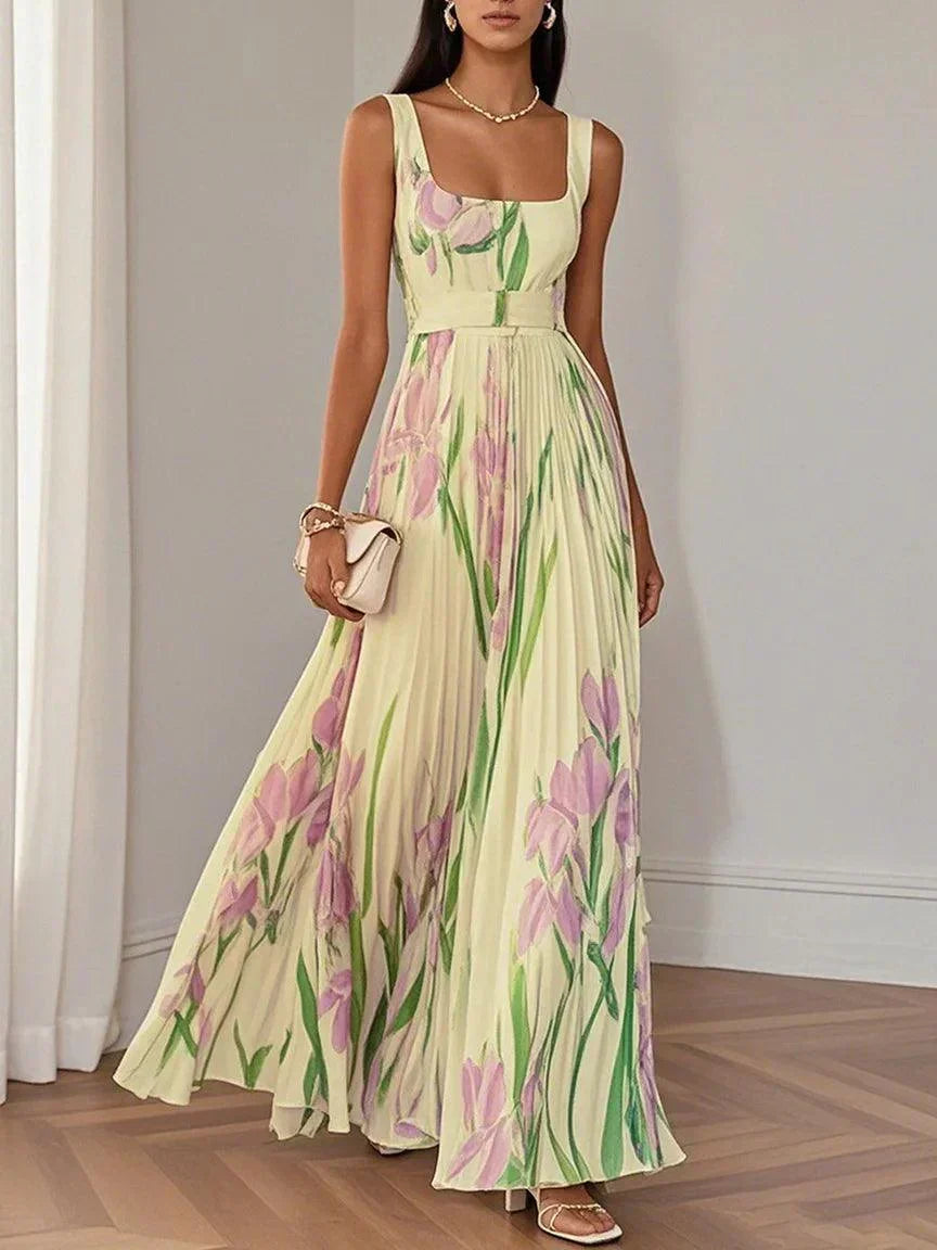 Floral Pleated Maxi Dress | Exclusive Edition | FINAL SALE