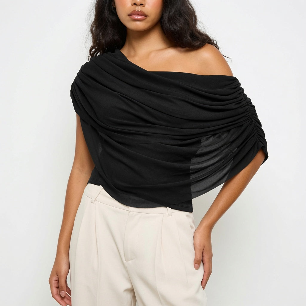 The Elara Draped Elegance Top
